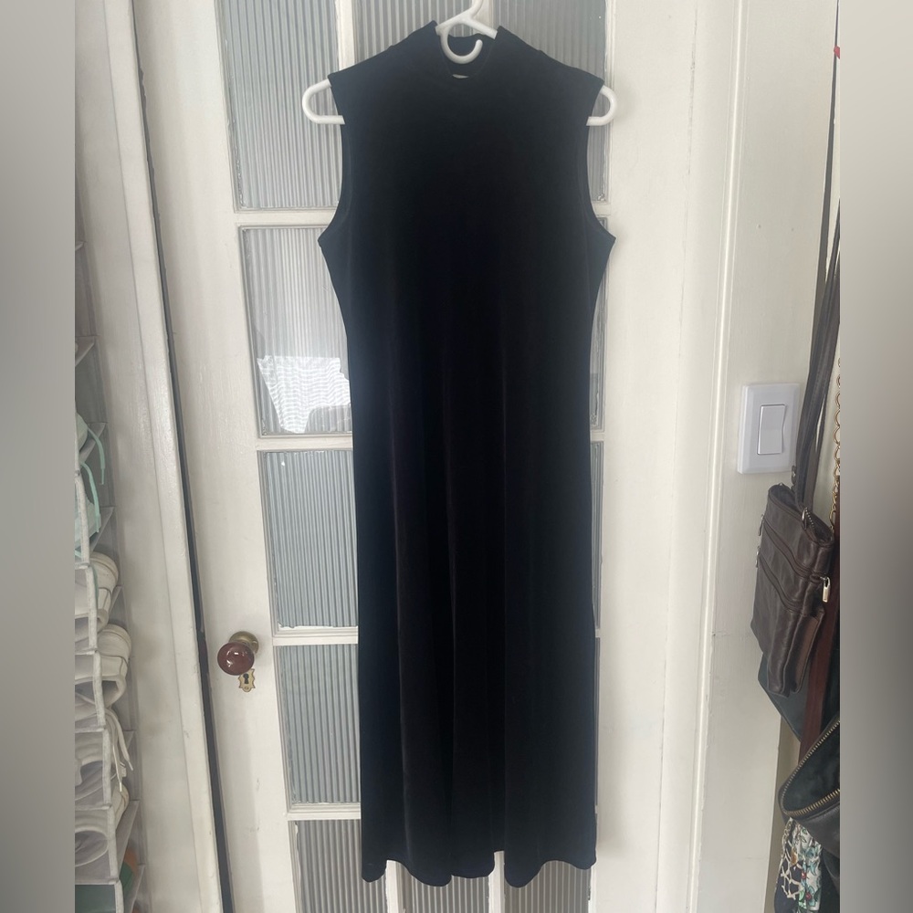 VINTAGE Dressing Clio Velvet Mockneck Dress